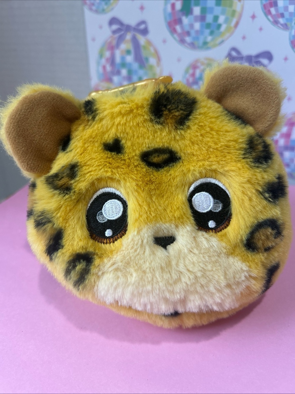 Na! Na! Na! Surprise Cheetah Plush Mini  Zipper Bag 2020 Jaguar Charm Bag Purse